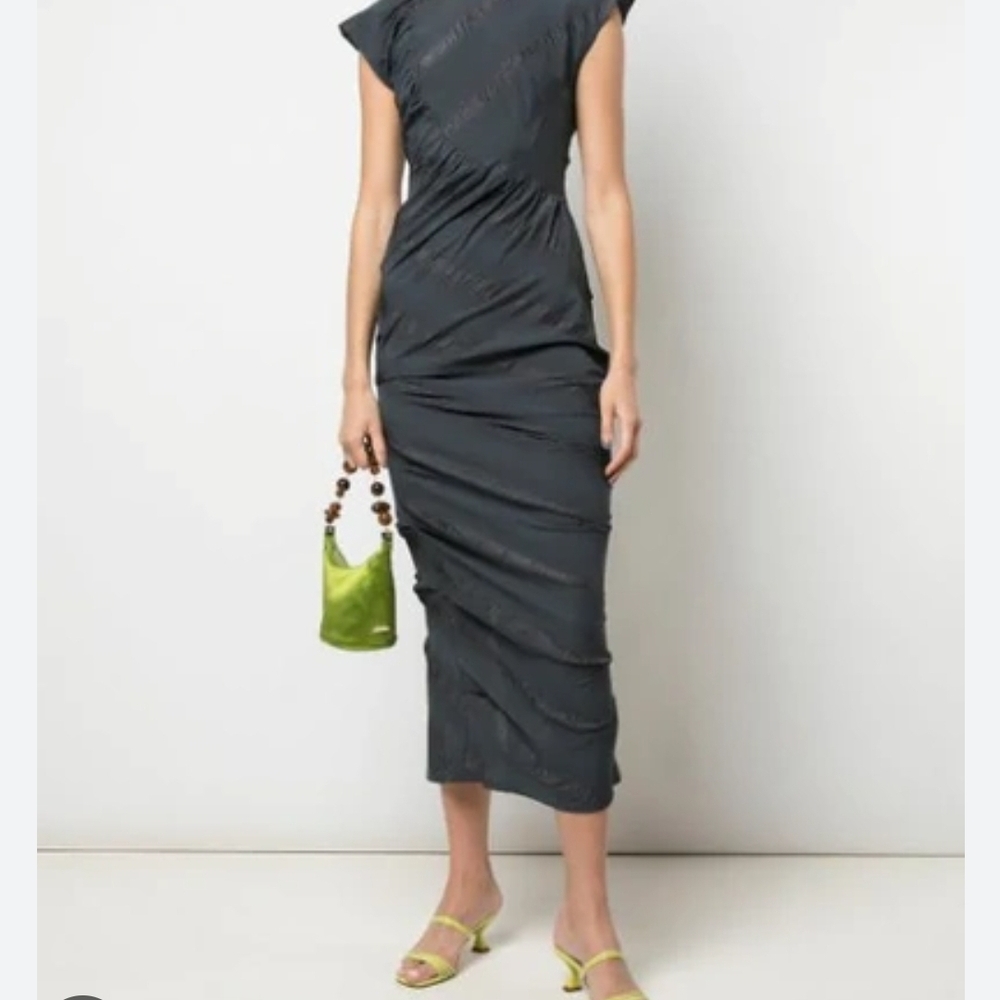 Rachel Comey New Delirium Dress In Charcoal Gray Size 4